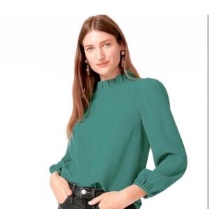 Elegant Green J Crew Women's Blouse